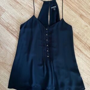 Black Satin Corset Top